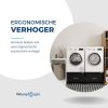 Wasophoogte wasmachine verhoger – Elevano met Lade – Dubbel – Zwart - Afbeelding 6