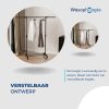 Wasophoogte® Droogrek op wielen Uno - Afbeelding 4