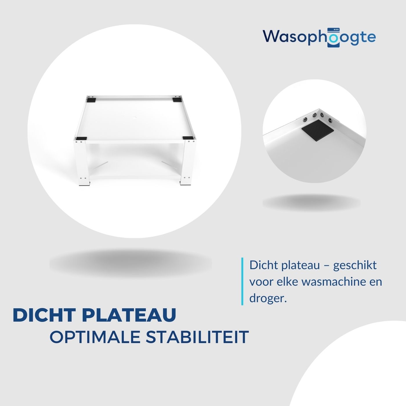 Wasophoogte wasmachine verhoger – Ecoslim – Wit - Afbeelding 4