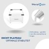 Wasmachine verhoger met lade biedt extra opbergruimte voor wasaccessoires.